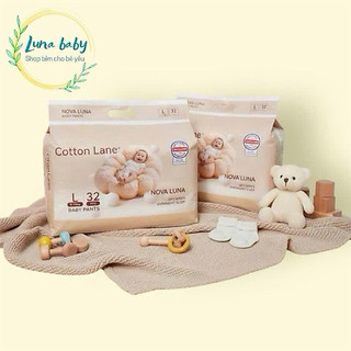 COMBO 4 BỊCH Tã Bỉm COTTON LANE LUNA NOVA đủ size cho bé, bản mới siêu mềm,siêu thấm hút