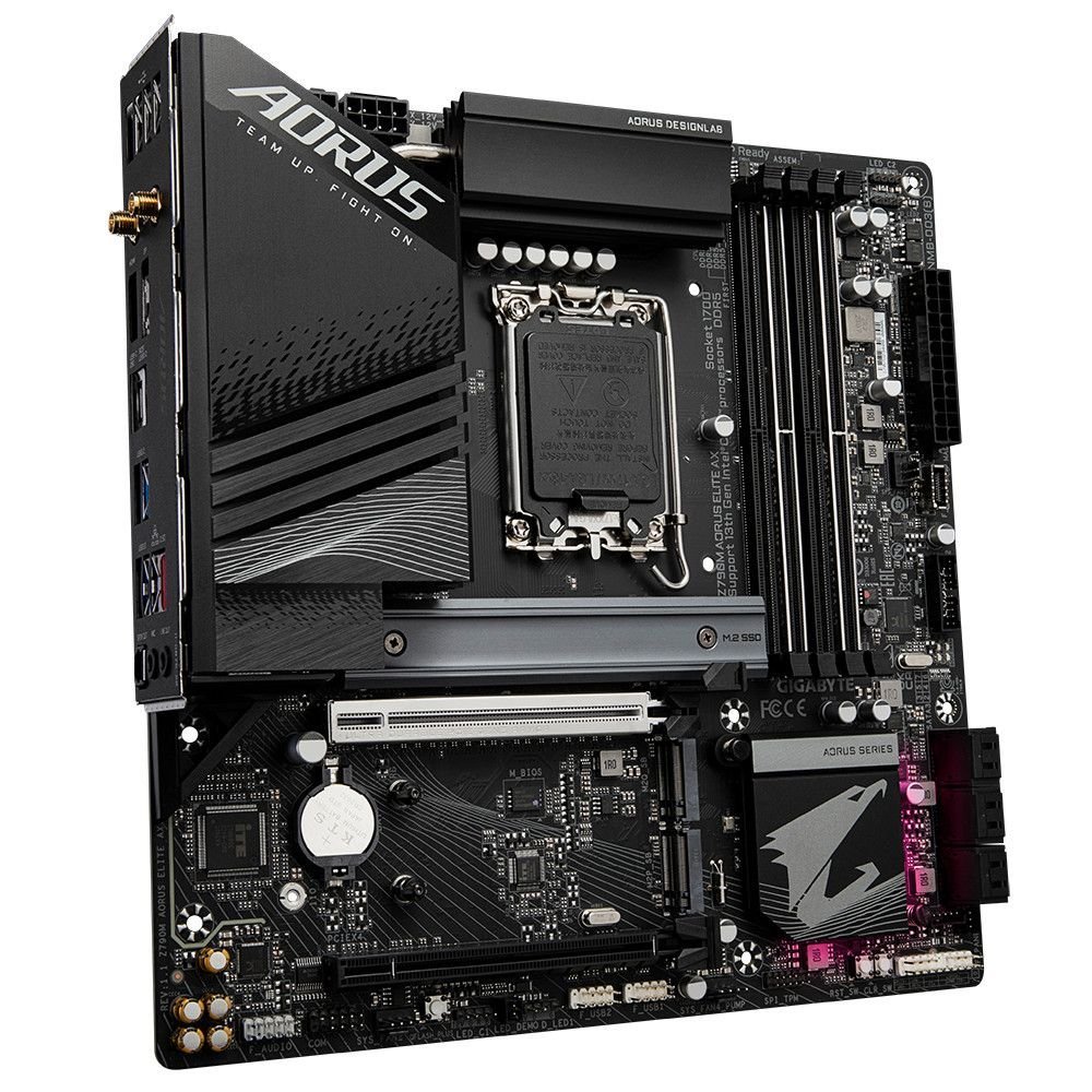 Mainboard Z790M AORUS ELITE AX DDR5 chuyên gaming cho chip Intel thế hệ mới hiệu năng cao bền