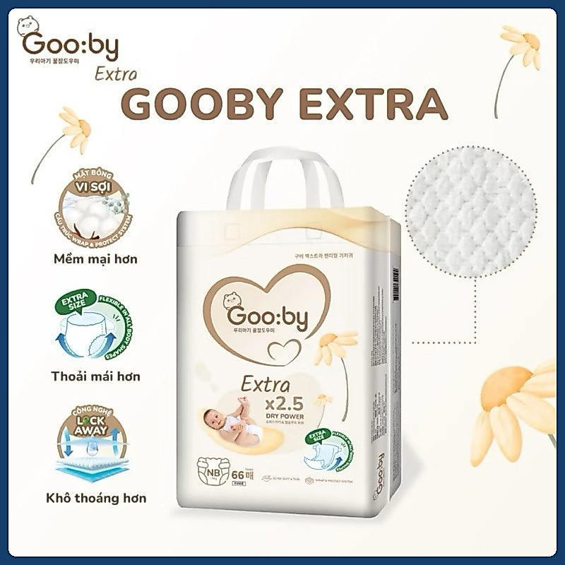 [MẪU MỚI 2026] Bỉm ngày Gooby Quần/Dán siêu mỏng mềm, thấm hút tốt size dán NB/S/M quần M/L/XL/XXL/X