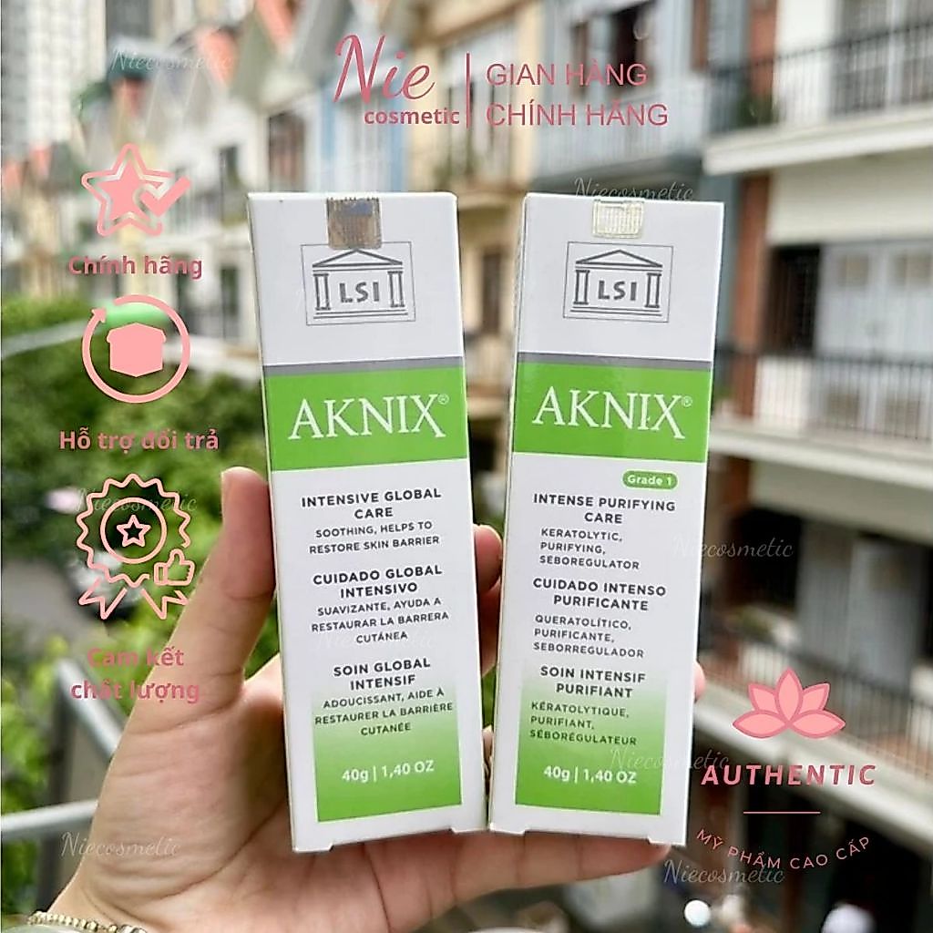 [Công ty] Kem dưỡng Cho Da Mụn Aknix Intensive Global Care - Aknix Intense Purifying Care 40g