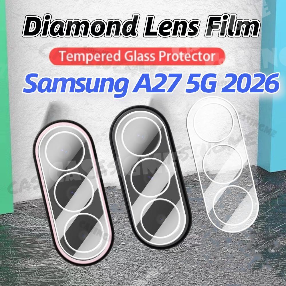 Bảo vệ ống kính máy ảnh 3D Samsung A27 5G 2026 Kính cường lực trong suốt trong suốt cho Samsung Gala