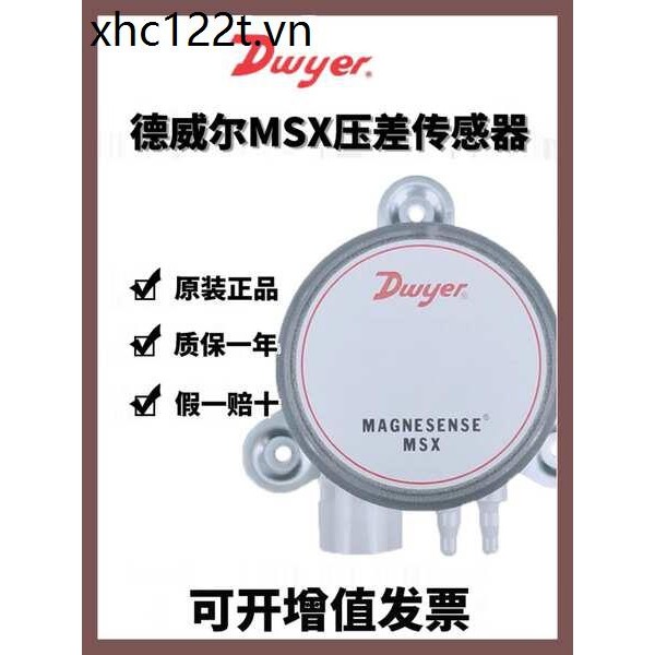 Mỹ Dwyer Dwyer Màn hình kỹ thuật số Đồng hồ đo áp suất vi sai Màn hình LCD Biến áp áp suất MSX-W11 W