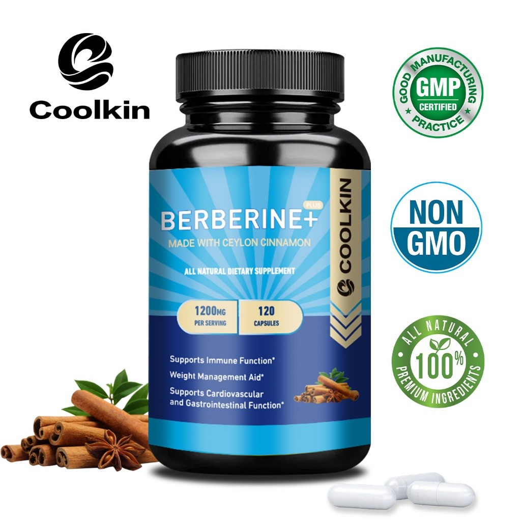 COOLKIN Berberine & Ceylon Cinnamon, Hấp thụ cao, Sản xuất tại Hoa Kỳ, 120 viên nang