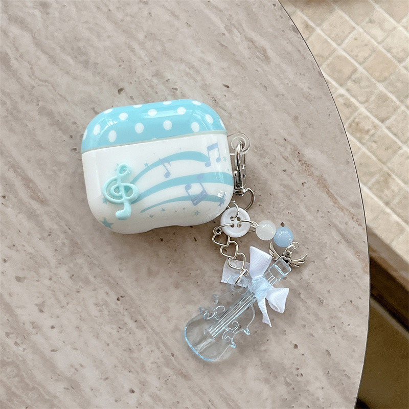 Bùa hộ mệnh âm nhạc trang trí cho AirPods 1 / 2 3 Pro Pro2 Pro3 Airpod4