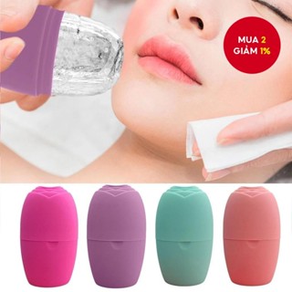 Khuôn Khay Đá Silicon Cho Mặt, Công Cụ Làm Đẹp Nâng Cơ Mặt, Roller Massage Chăm Sóc Da Quanh mắt