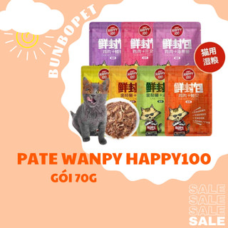 Pate Happy100, Pate Cho Mèo Happy100 Gói 70g