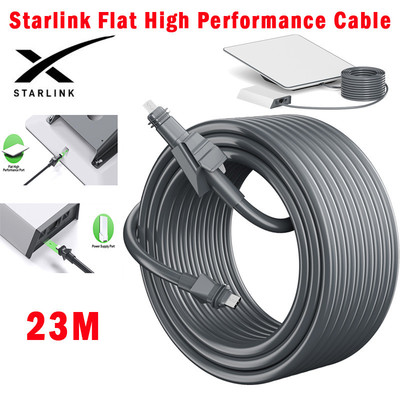 Dây nối dài HdoorLink Starlink cho Starlink Flat Hiệu suất cao Gen2 23M Chống nước Starlink Flat Cáp hiệu suất cao