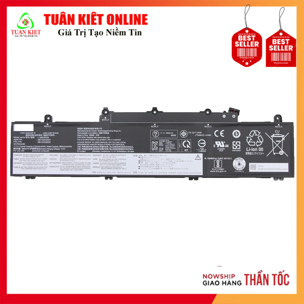 Pin Laptop Lenovo Thinkpad E14 Gen 2, E15 Gen 2 (L19M3PD5, L19L3PD5)
