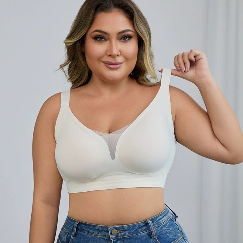 Áo Ngực Nữ Hở Thoáng Size 1XL-4XL, Thiết Kế Liền Mạch, Mát Mẽ Không Gọng Kim Loại, Hỗ Trợ Nâng NgỰC