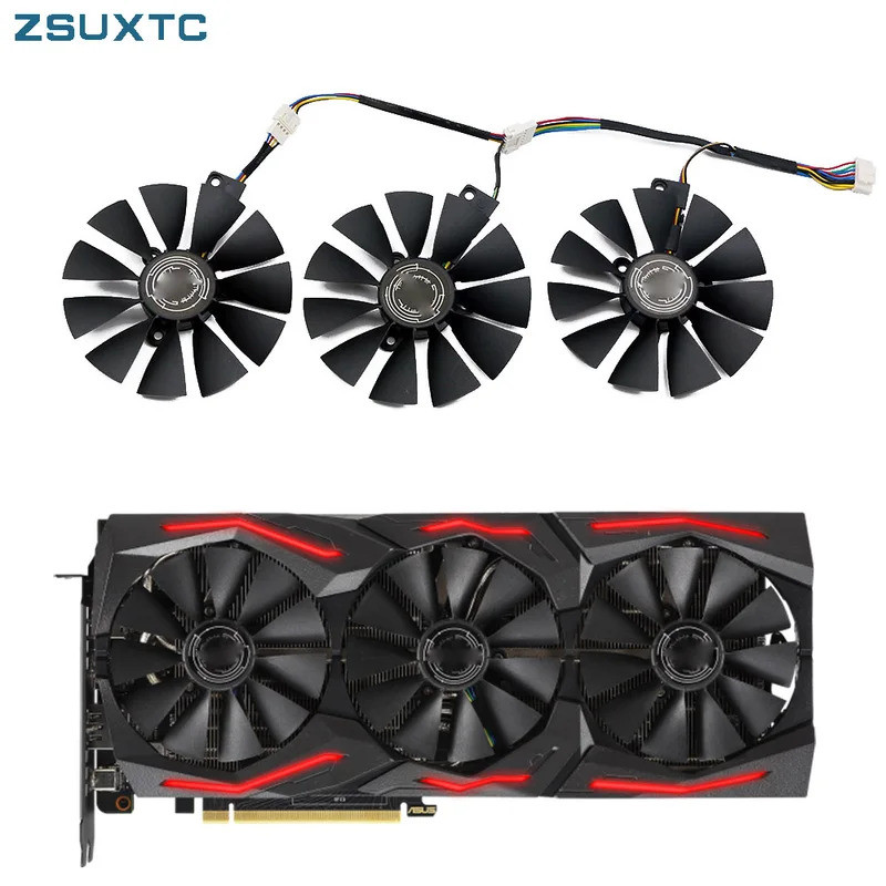 Mới Cho ASUS ROG Strix GeForce RTX 2060 2070 Quạt Card Video 87MM T129215SL T129215Quạt làm mát Card
