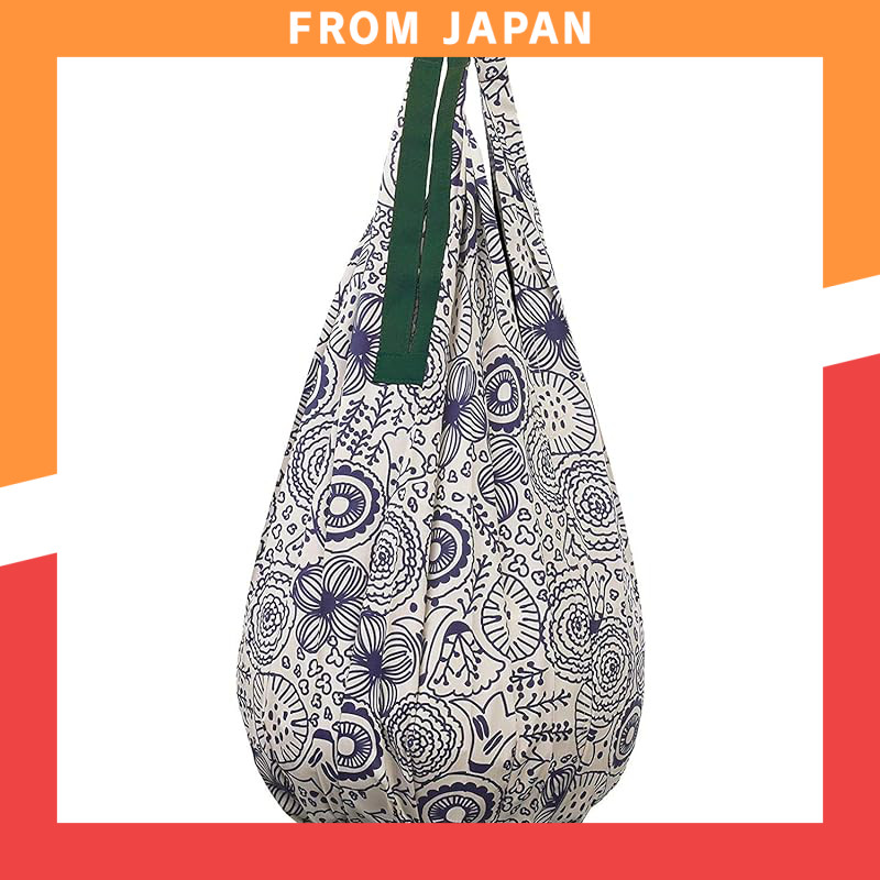 [Opabinia] Shupatto Vertical Tote Bag Eco Bag Compact Bag Foldable S460 Flower