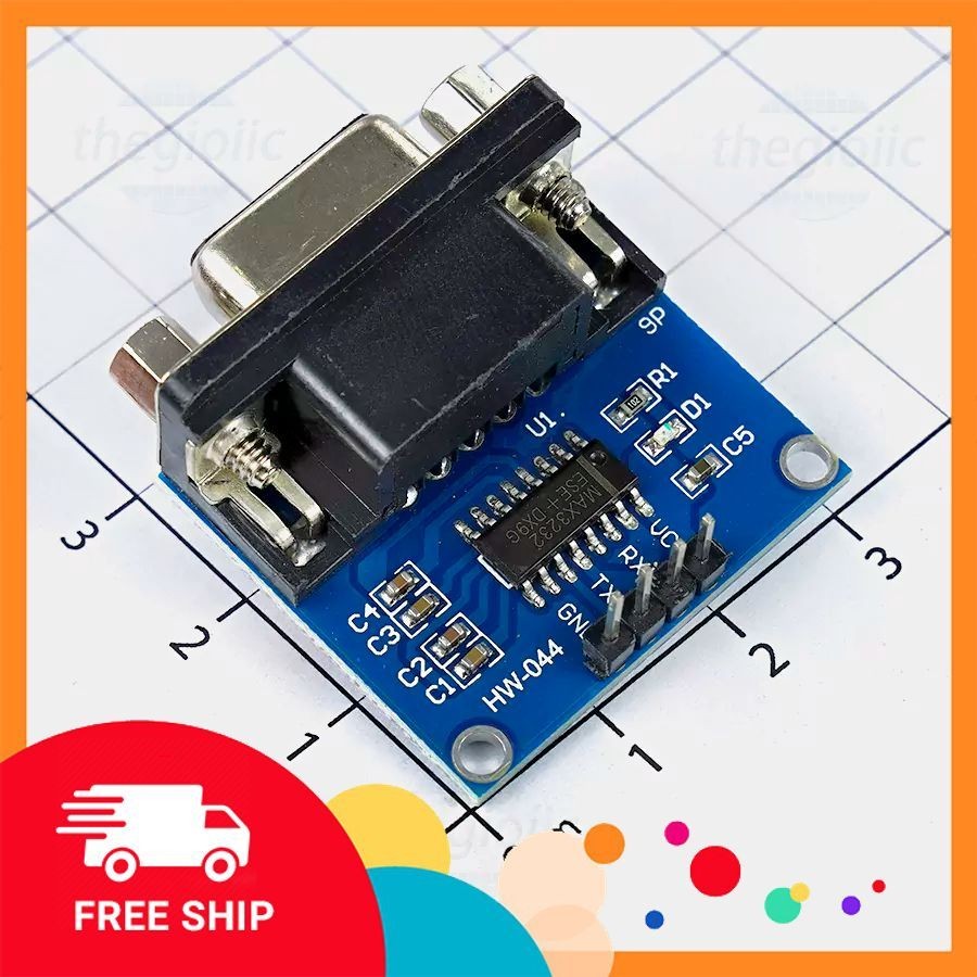 [2 Cái]- Module Chuyển Đổi RS232 To UART TTL