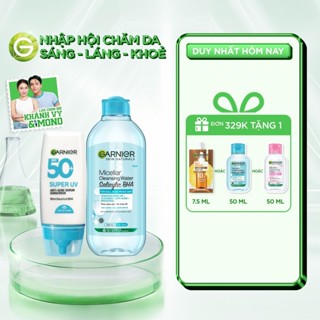 Bộ Nước tẩy trang & Kem Chống Nắng Phổ Rộng Dành Cho Da Dầu Mụn 400ML x 30ML