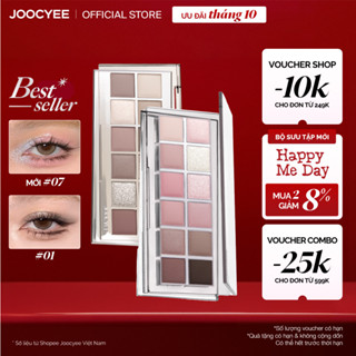Bảng Phấn Mắt JOOCYEE 12 ô Đa Năng Dễ Tán Tự Nhiên Mịn Màng Nhũ Sáng Tiệp Da Mỏng Nhẹ Lâu Dài Mềm Mại Bền Màu Trang Điểm Mắt Mới Chất Lượng Cao 11g