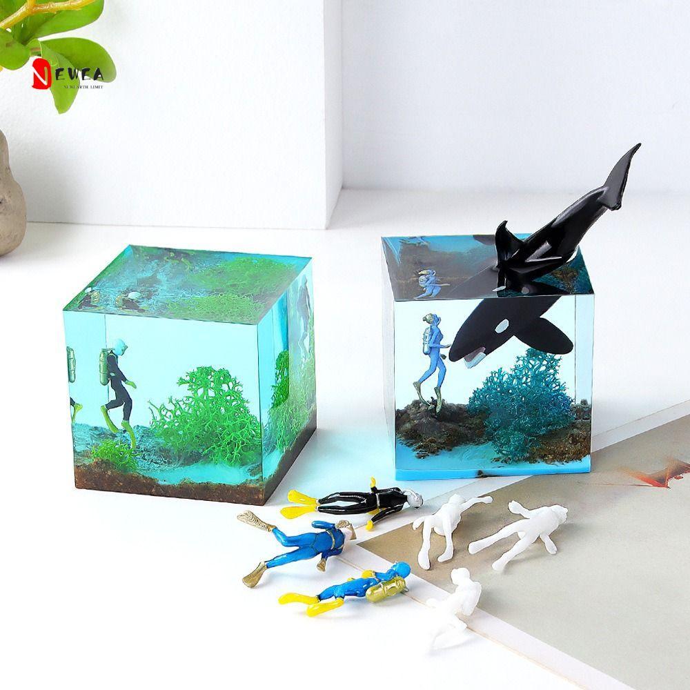 NEWEARTH LIMIT Diver Nhân Vật Hành Động Mô Hình, Trang Trí Không Sơn Micro Phong Cảnh Diver Mẫu, Phụ