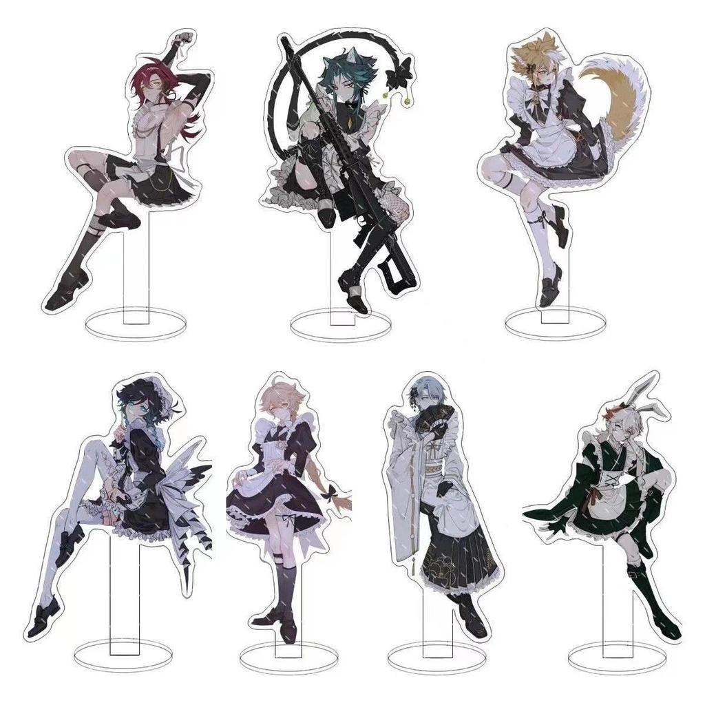 1 chiếc Trò chơi Anime Genshin Impact Xiao Venti Maid Character Ô tôd Cosplay Trang trí bàn Mô hình 