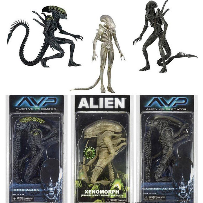 Alien NECA Alien Wars Predator Alien Alien Alien Sóng thứ 7 AVP Alien Mô hình di chuyển ngoài hành t