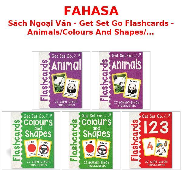 Sách Ngoại Văn - Get Set Go Flashcards - Animals/Colours And Shapes/123 - 27 Wipe-Clean/27 Double-Si