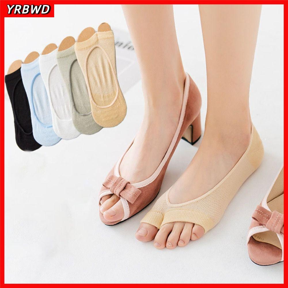 Tất miệng cá YRBWD, Tất mỏng mũi, Tất Cotton thoáng khí chất lượng cao EUR 35-40 Lưới tất hai ngón