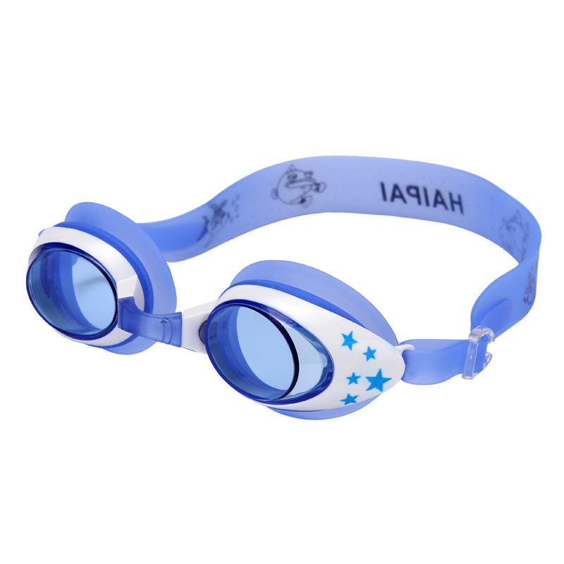 TQ~[Give earplugs]Children's swimming goggles and cap set for boys and girls, waterproof, anti-fog, 