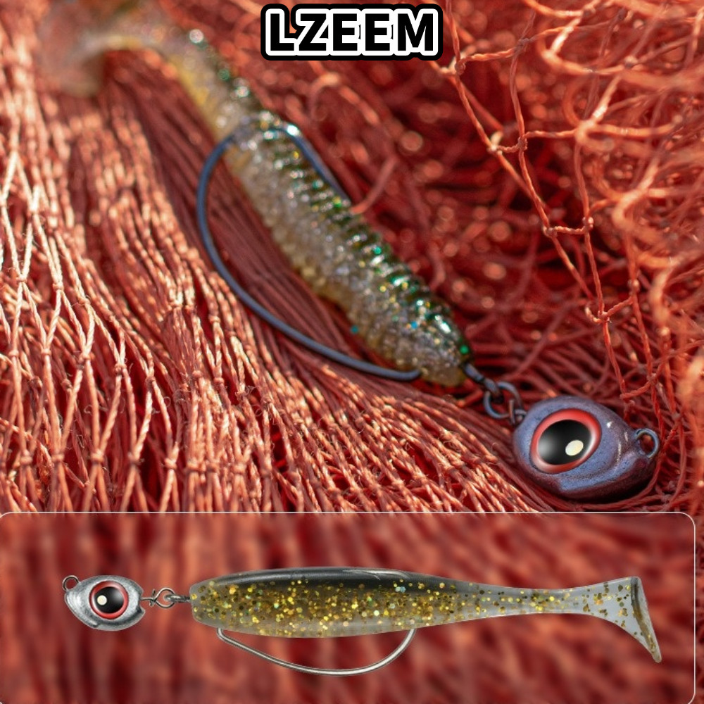 Đầu mồi chì LZEEM, Đầu Jig 3.5g / 5g / 7g / 10g Swimbait Jig Heads, 2025 phát sáng Mềm Giun mồi Cứng
