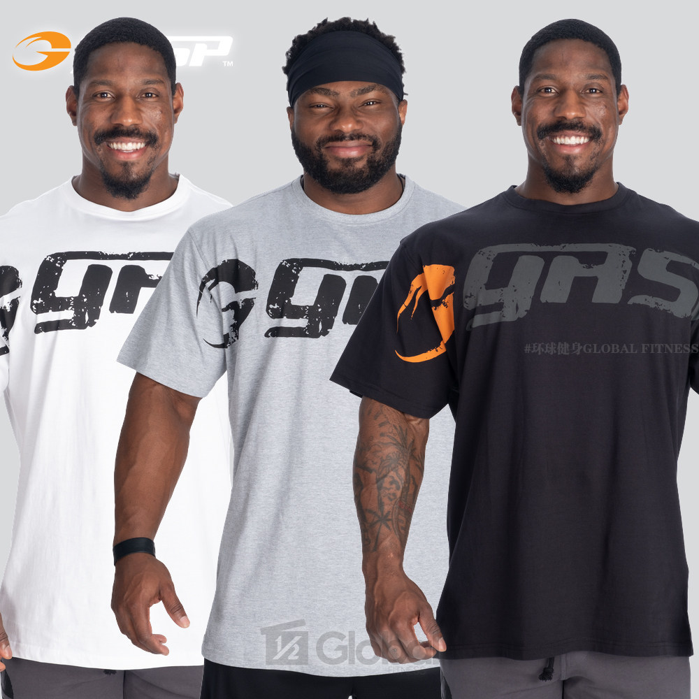 GASP Original tee GASP Original Generation Big Men Tay Ngắn Cotton Rời Thoải Mái Cơ Thể Hình Áo Thun