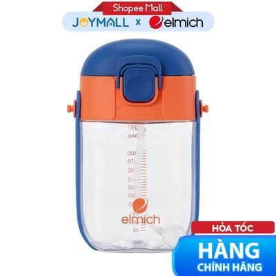 Bình Tập Uống Nước Trẻ Em Elmich Babycare EL8370 450ml, Hàng Chính Hãng, Nhựa Tritan An Toàn-JoyMall