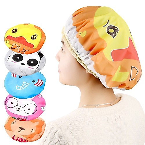 Combo 02 Mũ Chụp Tóc Tránh Nước/ Nón Chụp Tóc Tắm Tránh Uớt
