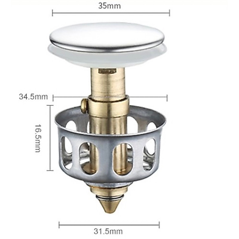 Nút nhấn bộ xả lavabo