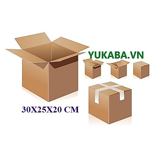HL - 10 Thùng Hộp Carton 30x25x20 cm