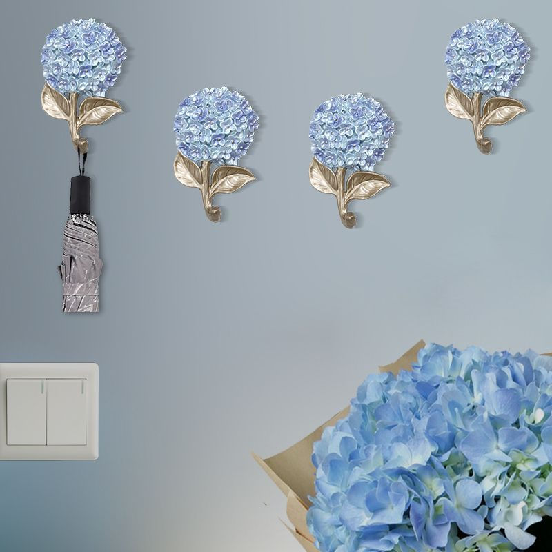 TQ~Creative and cute artistic coat hook wall-mounted entryway hanger wall-mounted living room flower