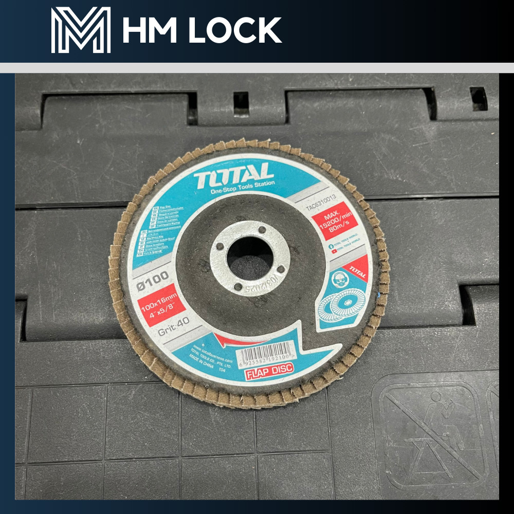 [NEW] NHÁM XẾP P40, P60, P80, P100, P120 TOTAL 100MM - HÀNG CHÍNH HÃNG - HM LOCK