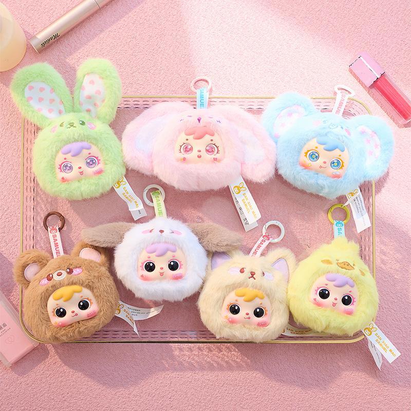 Cermin Solek Parti Haiwan Sanxiaomao Samuel Trang Điểm Chăm Sóc Gấu Bó Hoa Anak Patung Miffy Nhồi Bô