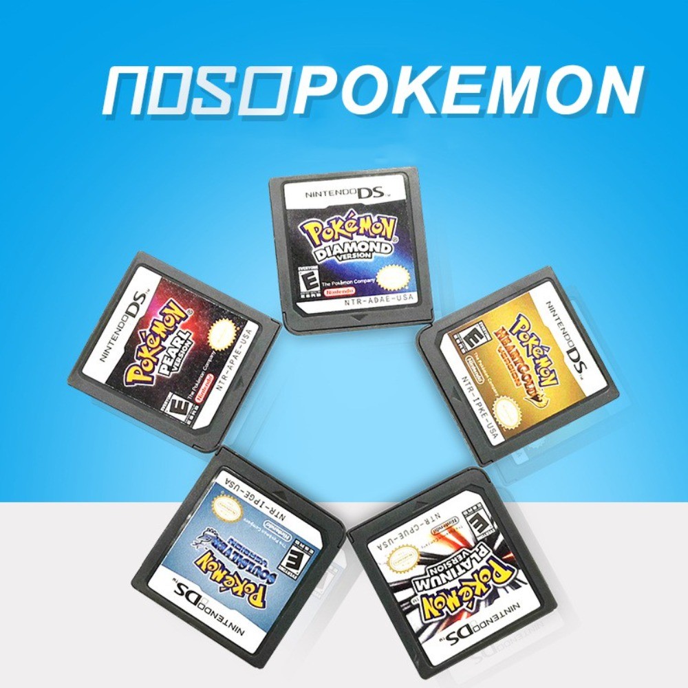Dành Cho Pokemon DS Game Cartridge Tương Thích 3DS 2DS DS SoulSilver HeartGold Platinum Classic RPG 