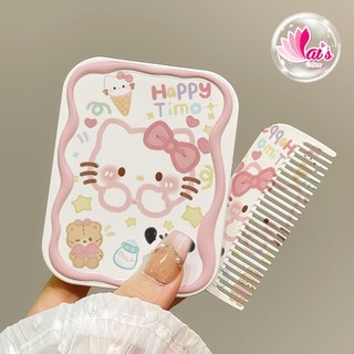 Set Gương Lược Gấp Mini Bỏ Túi Tiện Lợi Dễ Thương Nhiều Mẫu - Gương Trang Điểm Cầm Tay Có Lược 