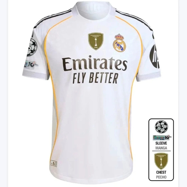 Vấn đề cầu thủ 2025-26 MODRIC RONALDO Home Jersey 9 MBAPE 5 BELLINGHAM Madrid Áo bóng đá
