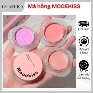  Phấn má dạng kem MOOEKISS hiệu ứng căng bóng nắp hồng trang điểm tự nhiên làm sáng da 5g 