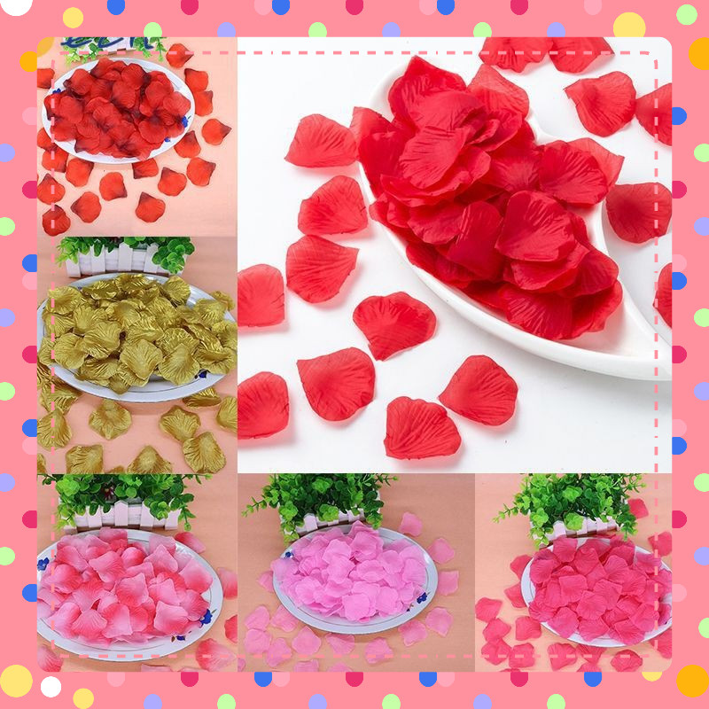 Đổ sỉ - Gói 100 Cánh hoa hồng giả rải ga giường phòng cưới KD223