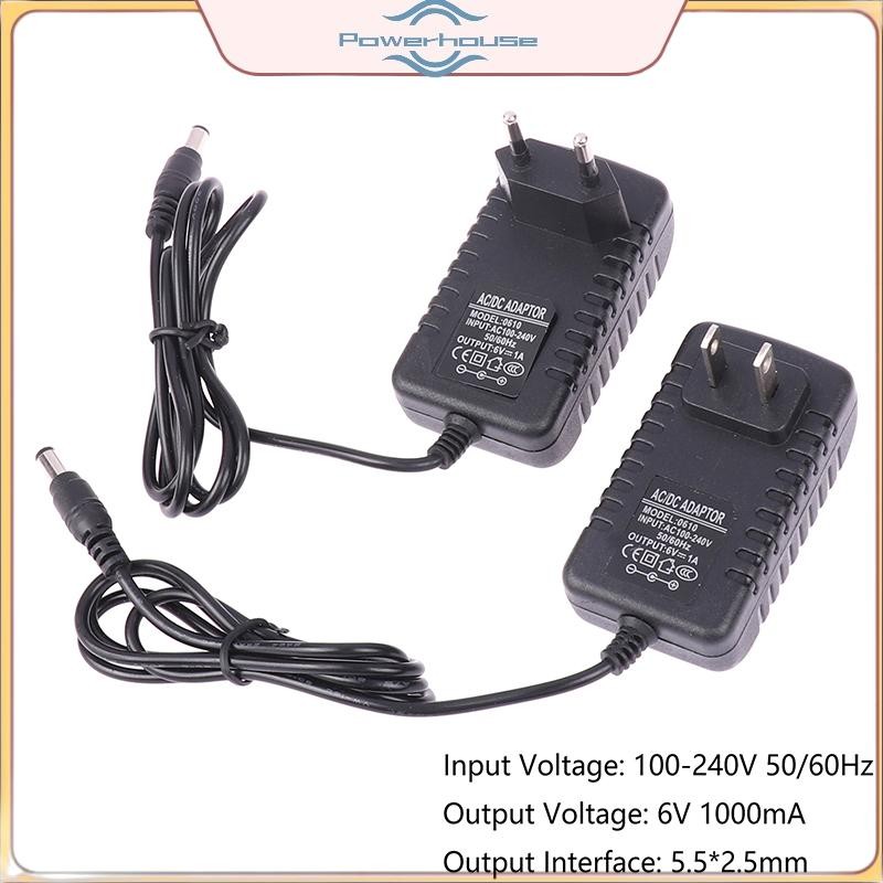 POWER AC 100-240V sang DC 6V 1A Bộ sạc nguồn cho máy đo huyết áp Máy đo chiều huyết áp.