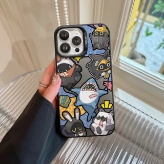  Ốp Lưng iPhone Shark IMD Cứng Nhám Chống Sốc Bảo Vệ Camera - iP 7 8 X XS 11 12 13 14 15 16 17 Plus Pro Max Air CY1953 