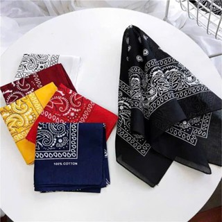 Khăn bandana hiphop turban EXO BTS cotton nam nữ phong cách Hàn Quốc đủ màu đen đỏ trắng xanh vàng cam hồng 