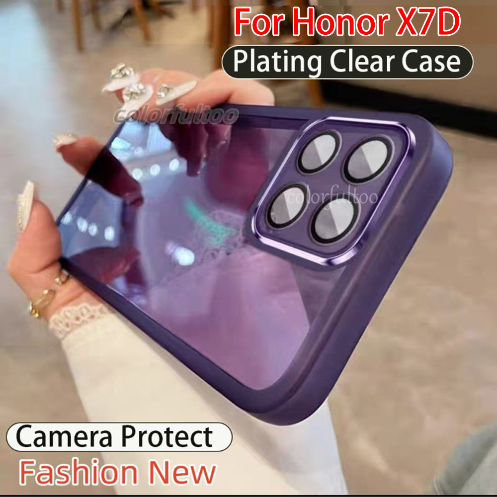 Vỏ màu trơn siêu mỏng cho Honor X7D X7 D X 7D HonorX7D 4G 5G 2025 Vỏ điện thoại silicon chống sốc đi