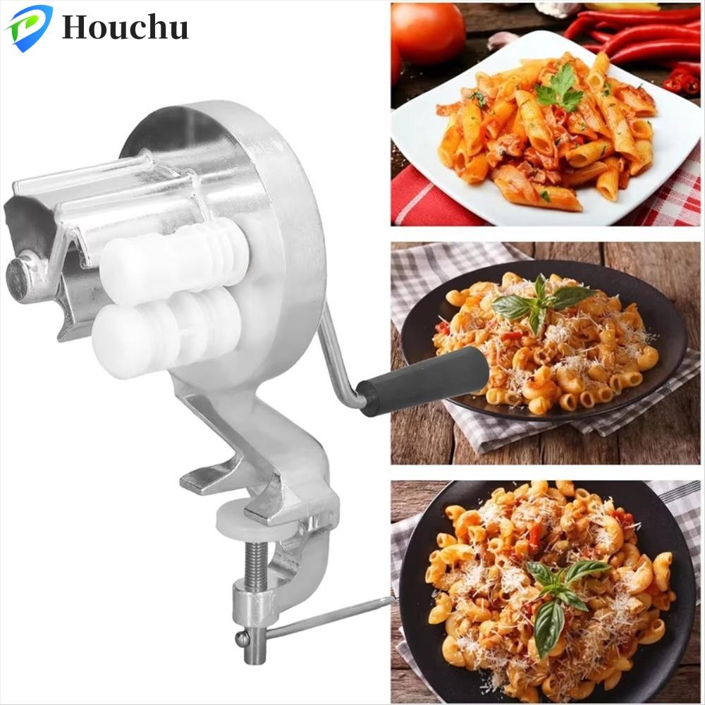 Máy HOUCHU Cavatelli, Máy làm Macaroni bằng tay quay, Nhà hàng làm mì ống tiện dụng tiết kiệm nhân công chuyên nghiệp
