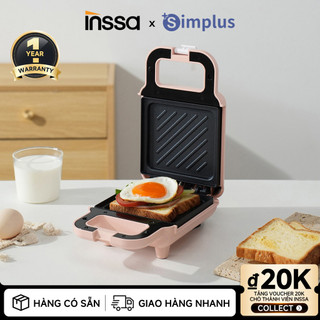  Inssa Máy Nướng Bánh Mì Sandwich Bữa Sáng Tiện Lợi SMZJ001 - Bảo Hành 1 Năm 