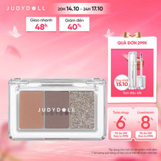 Judydoll Phấn mắt 3 ô eyeshadow palette