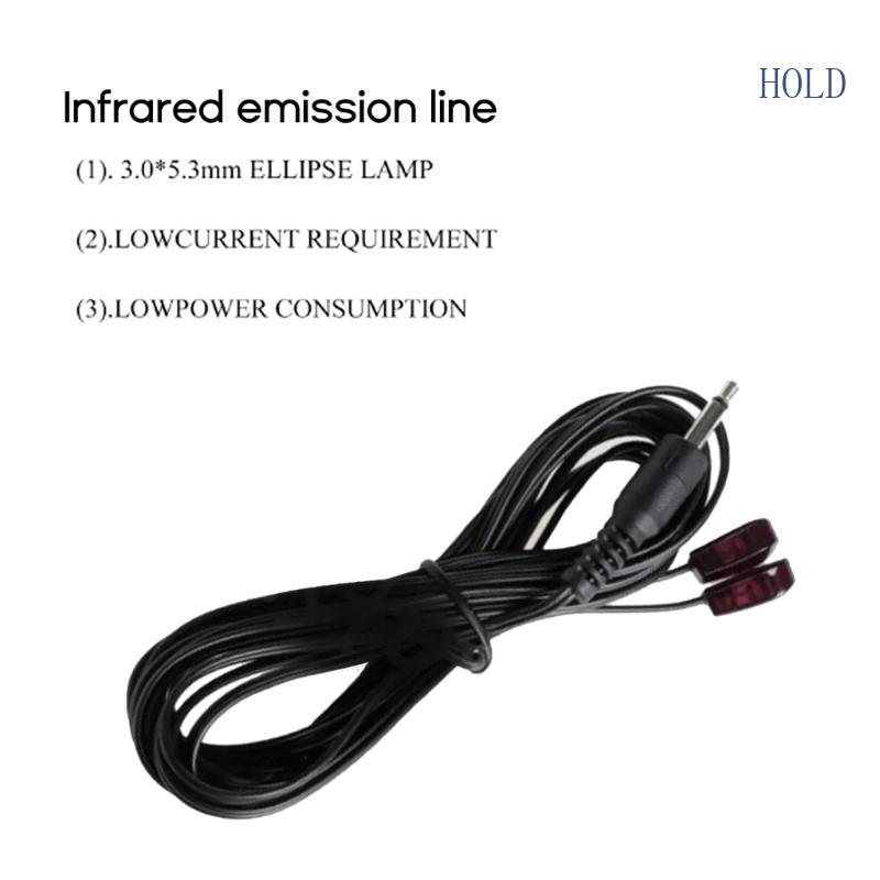 ACE 3 5mm Dual IR Hồng Ngoại Điều Khiển Từ Xa Thu Dây Nối Dài Cáp Cho Bộ Mở Rộng Repeater Hệ Thống I