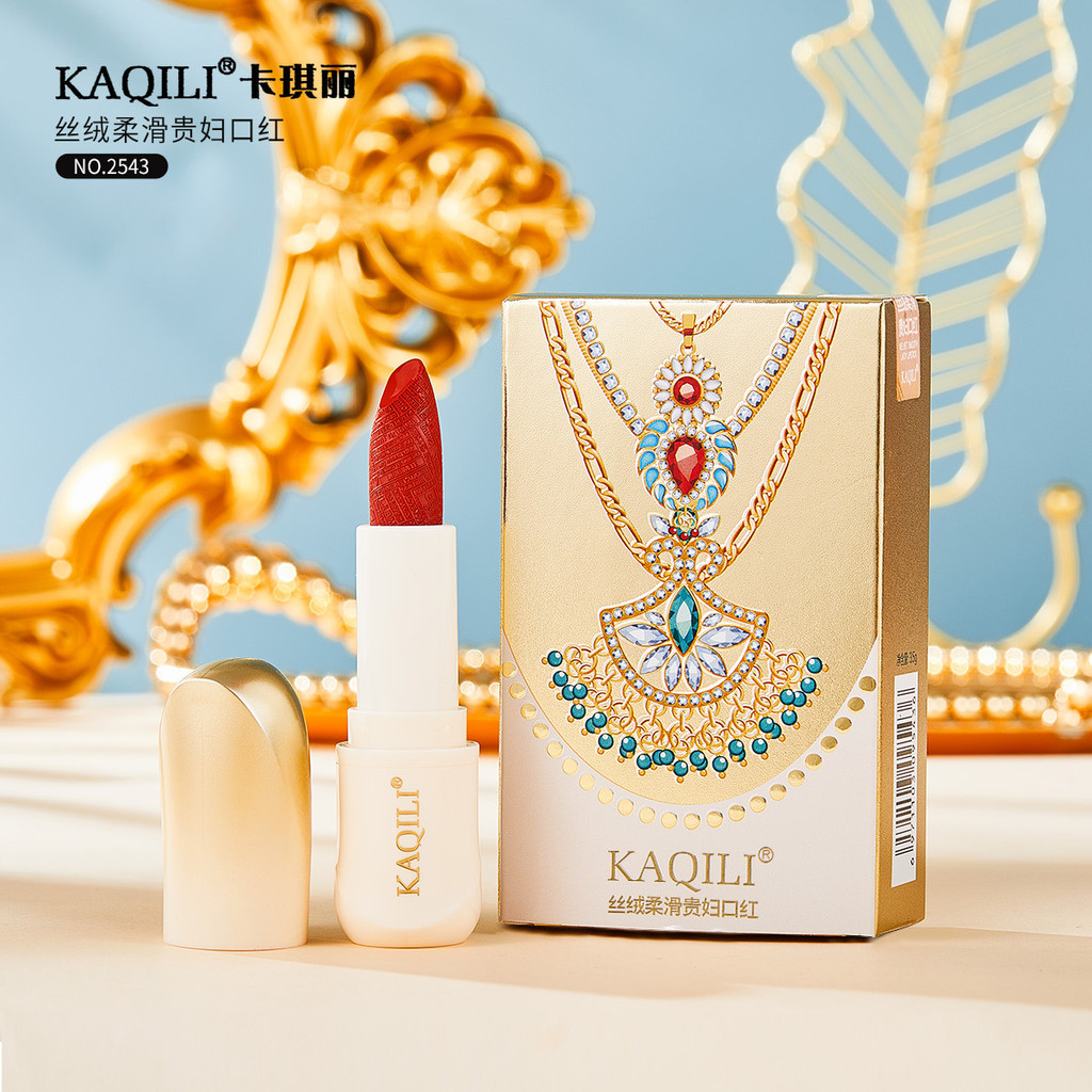 KAQILI Velvet Matte Lipstick Không Dễ Dính Cốc Khắc Son Môi