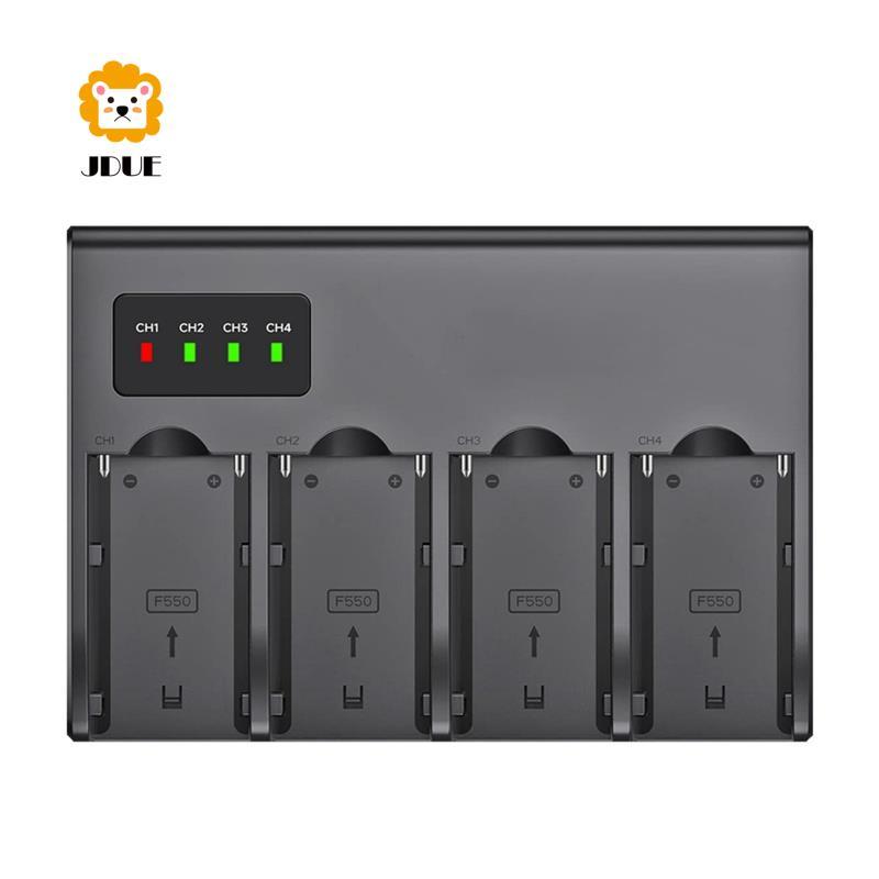 NP F960 NPF970 NP-F970 Bộ sạc pin máy ảnh kỹ thuật số 4 kênh W Màn hình LCD NP-F550 F750 F970 (Phích