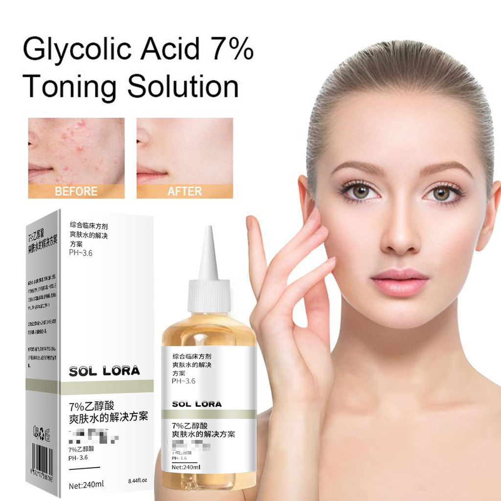Hàng sẵn có Vận chuyển nhanh Ethanol Toner SOL LORA Acid Dưỡng ẩm cho nữ Men 's Ethanol Acid Toner C
