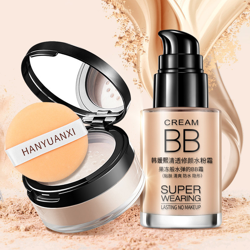HEYXI HEYXI Clear Repair Toner Cream Cover Dưỡng ẩm bb Cream Fixing Powder Loose Powder Bán buôn Liq